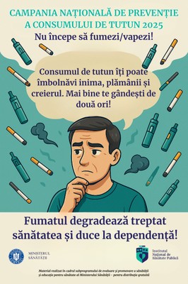 Campania de informare, educare, comunicare „România respiră curat!”, noiembrie - decembrie 2025 - poster 2 pentru tineri 10-14 ani 