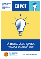 EU POT – SĂ ÎNŢELEG CĂ DEPISTAREA PRECOCE SALVEAZĂ VIEŢI