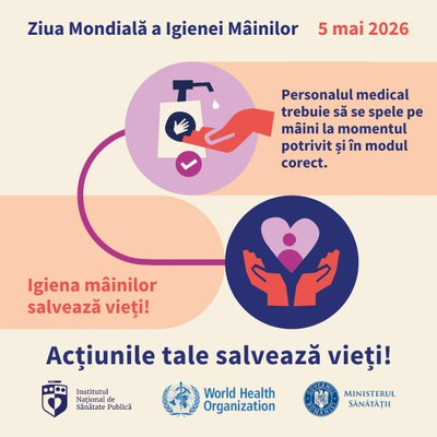 Ziua Mondială a Igienei Mâinilor, 5 mai 2026 - Card social media 1