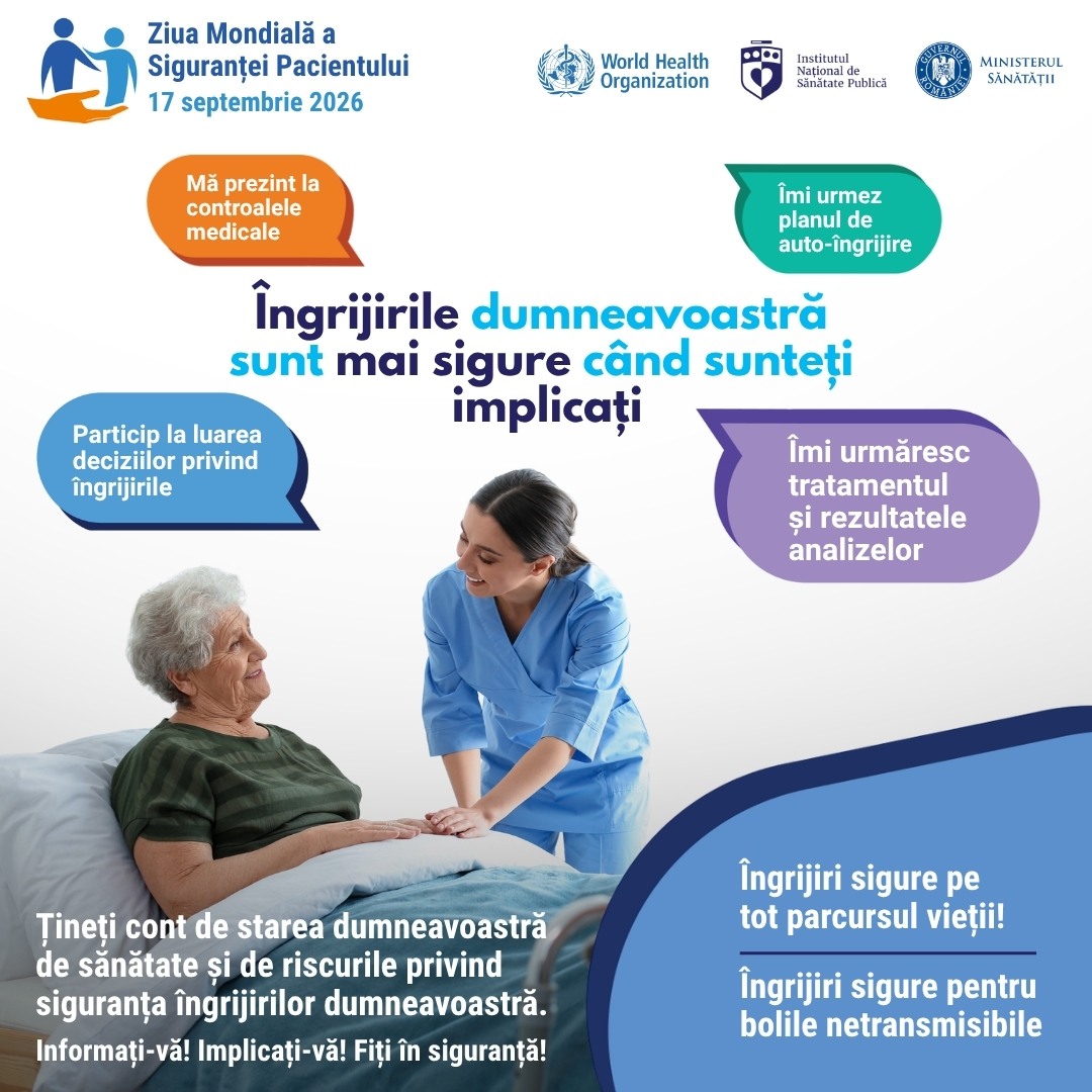 Ziua mondială a siguranței pacientului, 17 septembrie 2026 - card social media