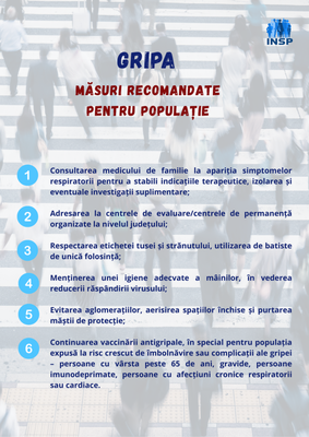 Măsuri recomandate la nivelul populației generale Măsuri recomandate la nivelul populației generale