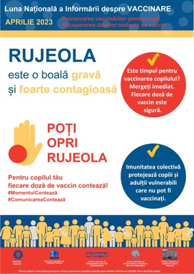 Rujeola - poster „Poți opri rujeola!”